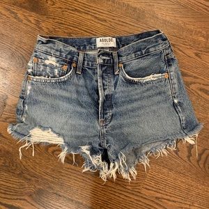 AGOLDE Parker Cutoff Denim Shorts